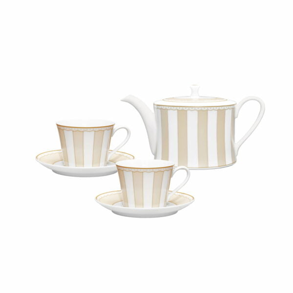 Noritake 6Pcs Tea For Two-Carnival Champagne