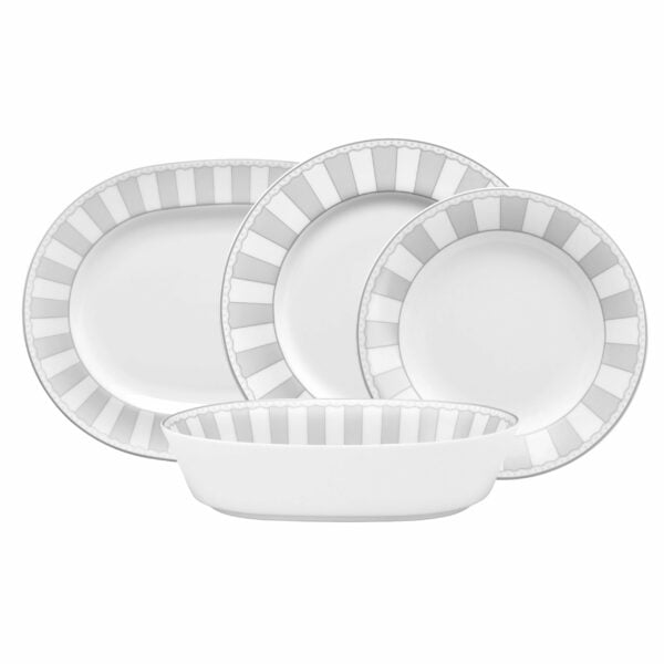 Noritake 10Pcs Dinner Set For 4 Persons- Carnivale Moonlight