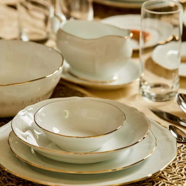 Noritake 23Pcs Tea Set For 6 Persons - Princess Bouquet Gold - Image 2