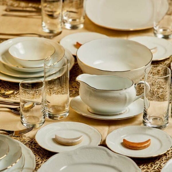 Noritake 23Pcs Tea Set For 6 Persons - Princess Bouquet Gold - Image 4