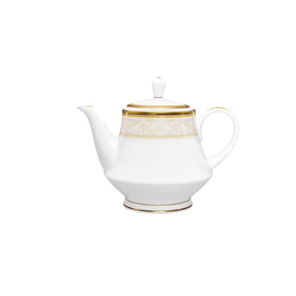 Noritake 33Pcs Dinner Set With Teapot-Glendonald Gold - Image 3