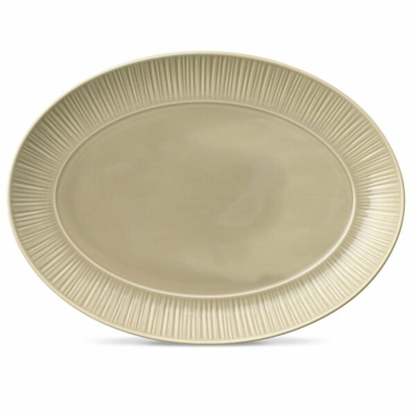 Noritake Oval Platter 37.0Cm-Conifere Taupe