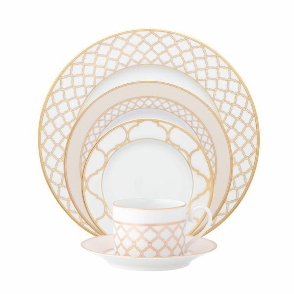 Noritake 47Pcs Dinner & Tea Set For 8 Person-Eternal Palace Gold