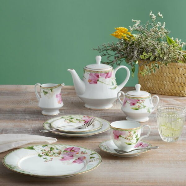Noritake 23Pcs Tea Set For 6 Person-Poppy Place - Image 4