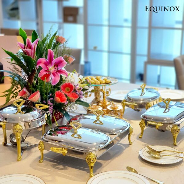 Equinox Stainless Steel Rectangle Food Warmer 2.5L - 2 Sets - Image 7