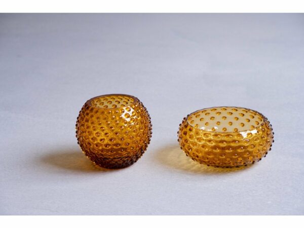 Klimchi Hobnail Bowl 23Cm (Amber) - Image 3