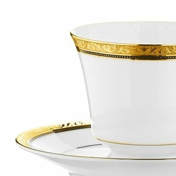 [Raya Deal] Noritake 33Pcs Dinner Set With Teapot - Regent Gold - Image 8