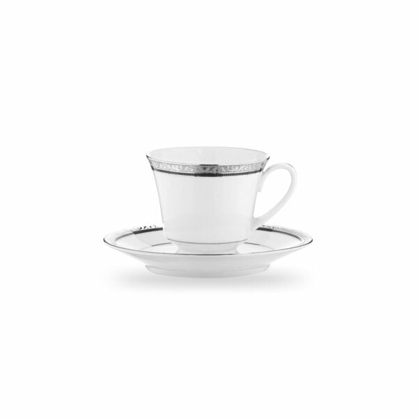 Noritake 20Pcs Dinner Set (Accent Plate) For 4 Person-Regent Platinum - Image 5