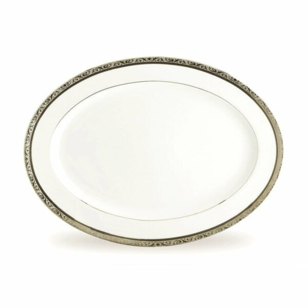 [Raya Sale] Noritake 20Pcs Dinner Set For 6 Persons - Regent Platinum - Image 2