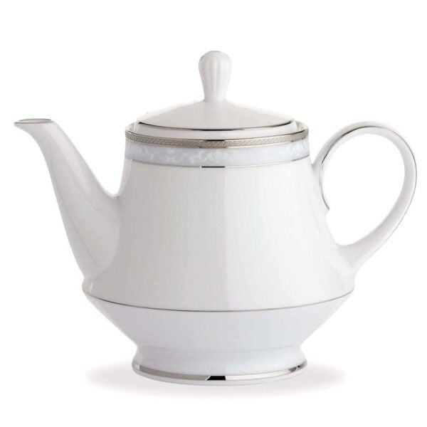 Noritake Tea Pot With Cover - Hampshire Platinum