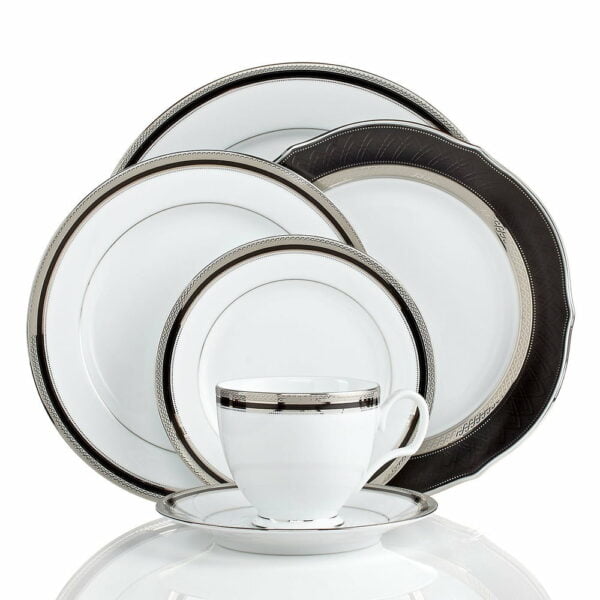 Noritake 47Pcs Dinner & Tea Set For 8 Persons - Austin Plat. - Image 3