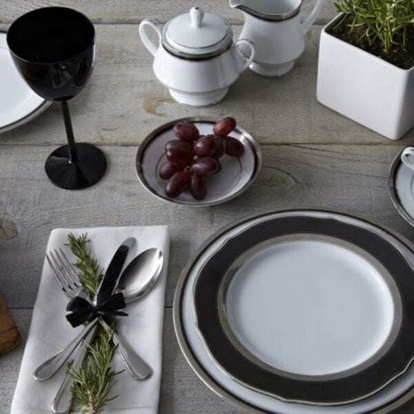 Noritake 47Pcs Dinner & Tea Set For 8 Persons - Austin Plat. - Image 4