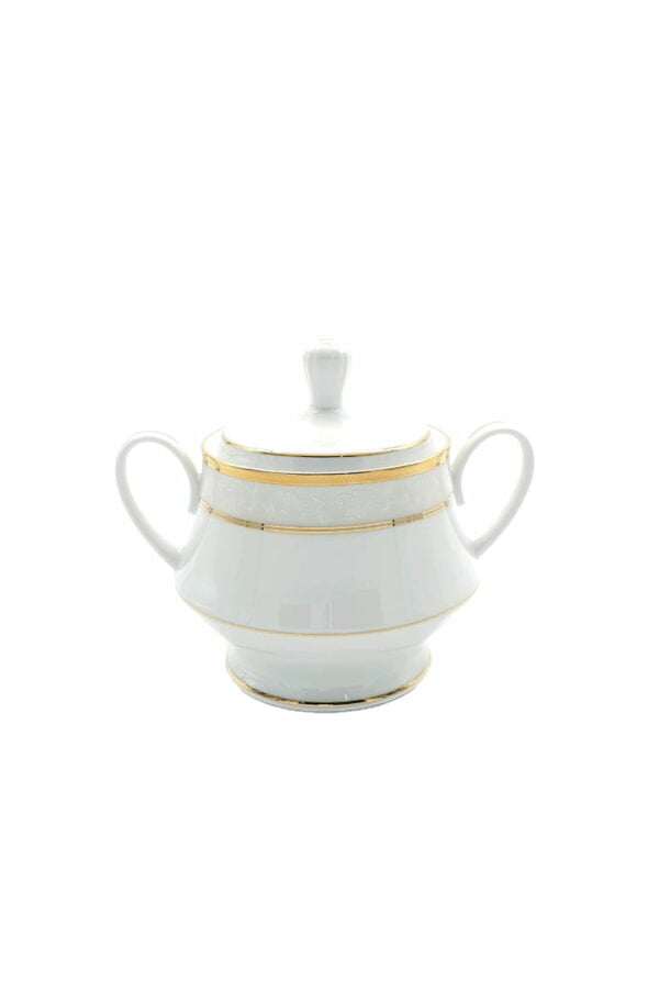 Noritake Sugar Bowl W/Lid - Brunswick Gold - Image 3