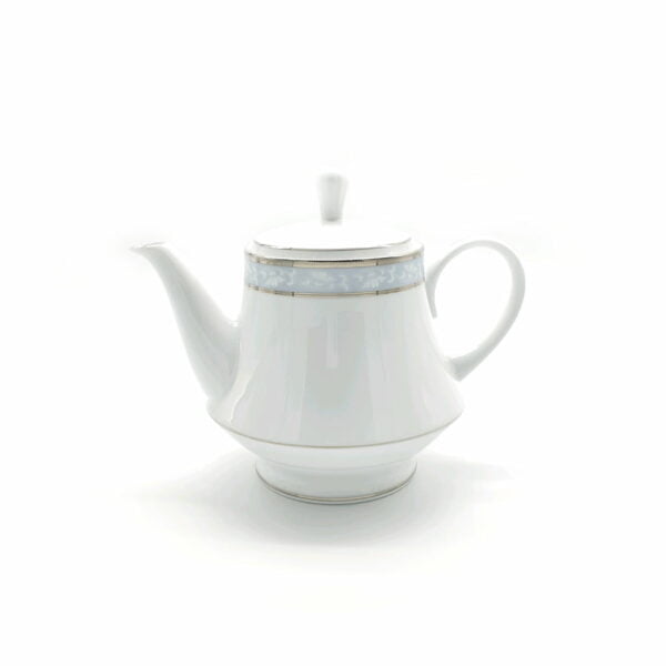 Noritake Teapot W/Lid - Brunswick Platinum - Image 2