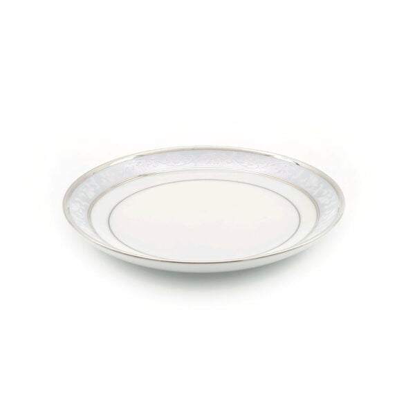 Noritake Plate Round Coupe 16.1Cm - Brunswick Platinum