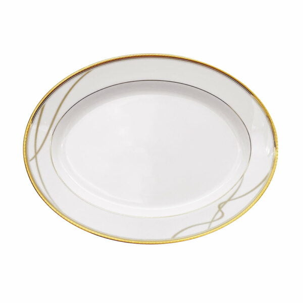 Noritake 96Pcs Dinner &Amp; Tea Set For 12 Persons - Coventry Gold - Image 4