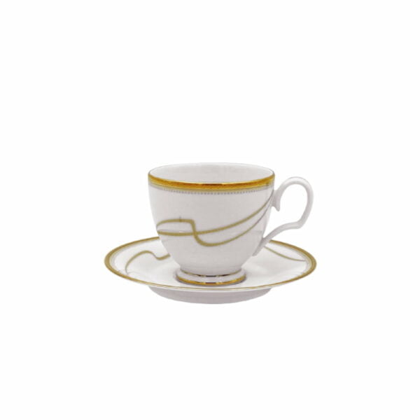 Noritake 96Pcs Dinner &Amp; Tea Set For 12 Persons - Coventry Gold - Image 2
