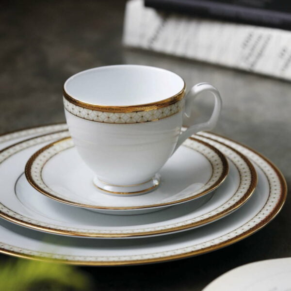 [Raya Deal] Noritake 33Pcs Dinner Set With Teapot -Rochester Gold - Image 5