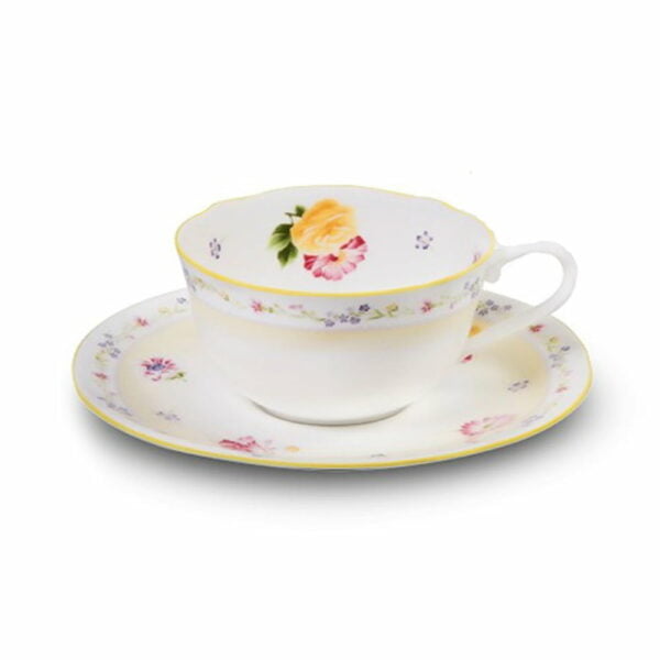 Noritake Cup And Saucer Pair Set - Jeune Fleur - Image 3