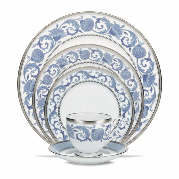 Noritake 96Pcs Dinner &Amp; Tea Set For 12 Persons - Sonnet In Blue