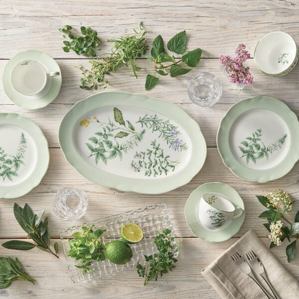 [Raya Bundle Deal] Noritake 33Pcs Dinner Set With Teapot - English Herb - Image 9