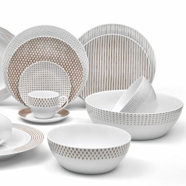 Noritake 12Pcs Dinner Set (Coupe) For 4 Persons - Hammock Khaki - Image 2
