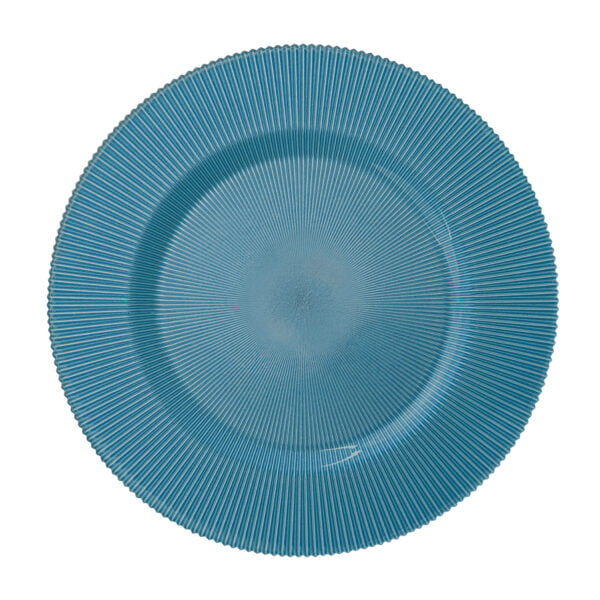 Artemis Charger Plate 33Cm Round - Seashell Royal Blue