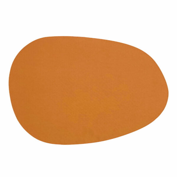 Artemis 2 Colors Placemat Stone Shape - Elegant Orange & Elegant Blue - Image 2
