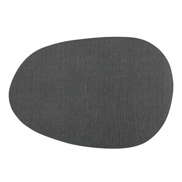 Artemis 2 Colors Placemat Stone Shape - Natural Linen Olive & Anthrazit - Image 3