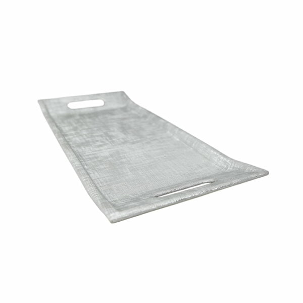 Artemis Tray Handle Small 37Cm X 18.5Cm X 3Cm - Firenze Silver 14S - Image 3