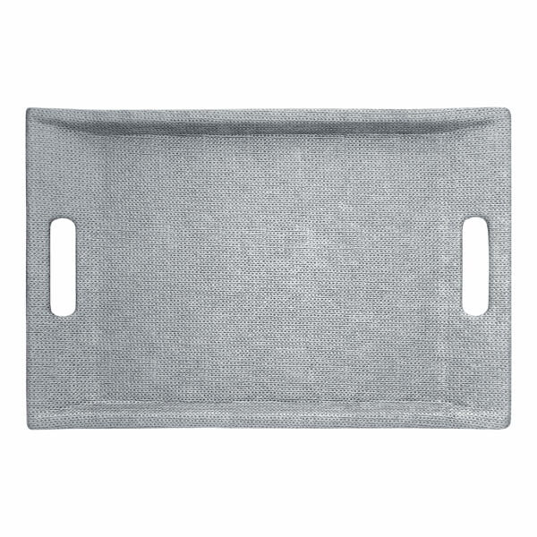 Artemis Tray With Handle - Large - Chain Beige Silvery