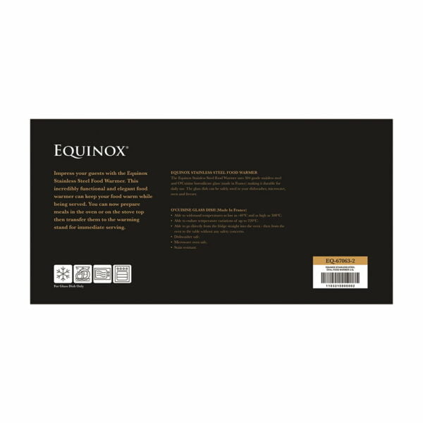 Equinox Stainless Steel Oval Food Warmer 2.4L - Image 5