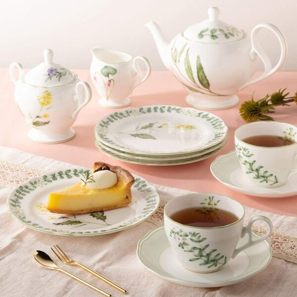 [Raya Bundle Deal] Noritake 33Pcs Dinner Set With Teapot - English Herb - Image 10
