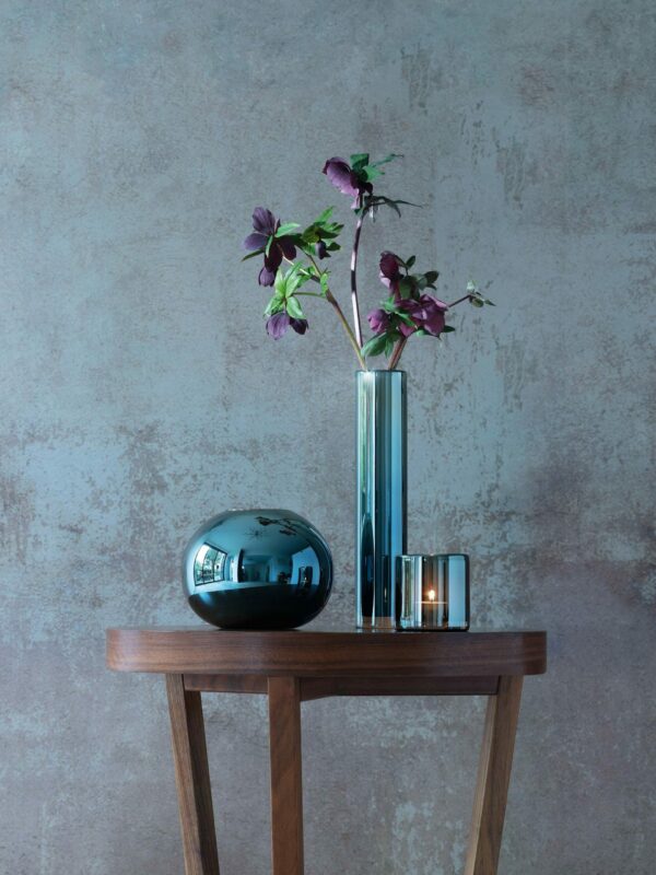 LSA Epoque Vase H13.5Cm Sapphire/Lustre - Image 3