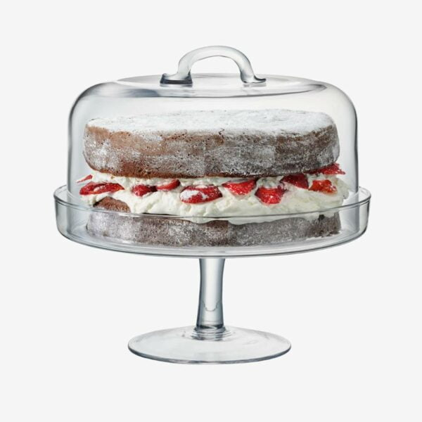 LSA Serve Cakestand & Dome 26.5Cm/25Cm Clear - Image 2