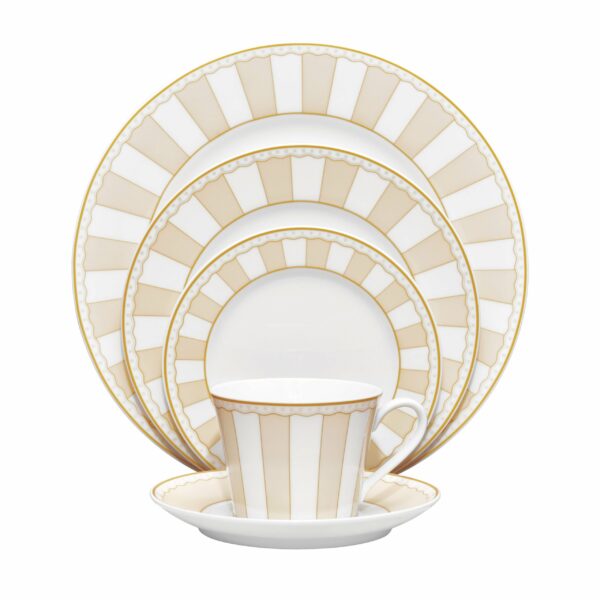 Noritake 47Pcs Dinner & Tea Set For 8 Person- Carnivale Champagne