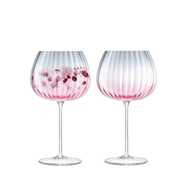 LSA Dusk Balloon Goblet 650Ml Pink/Grey X 2