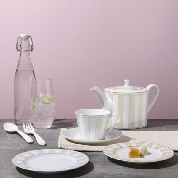 Noritake 47Pcs Dinner & Tea Set For 8 Person- Carnivale Champagne - Image 8