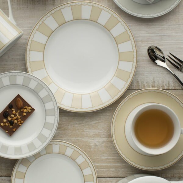 Noritake 47Pcs Dinner & Tea Set For 8 Person- Carnivale Champagne - Image 9