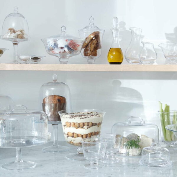 LSA Serve Salad Set & Oak Base Ø27Cm Clear * - Image 5